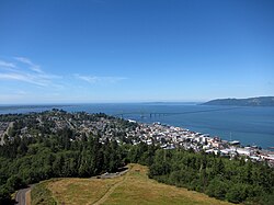 Astoria, OR from the Astoria Column